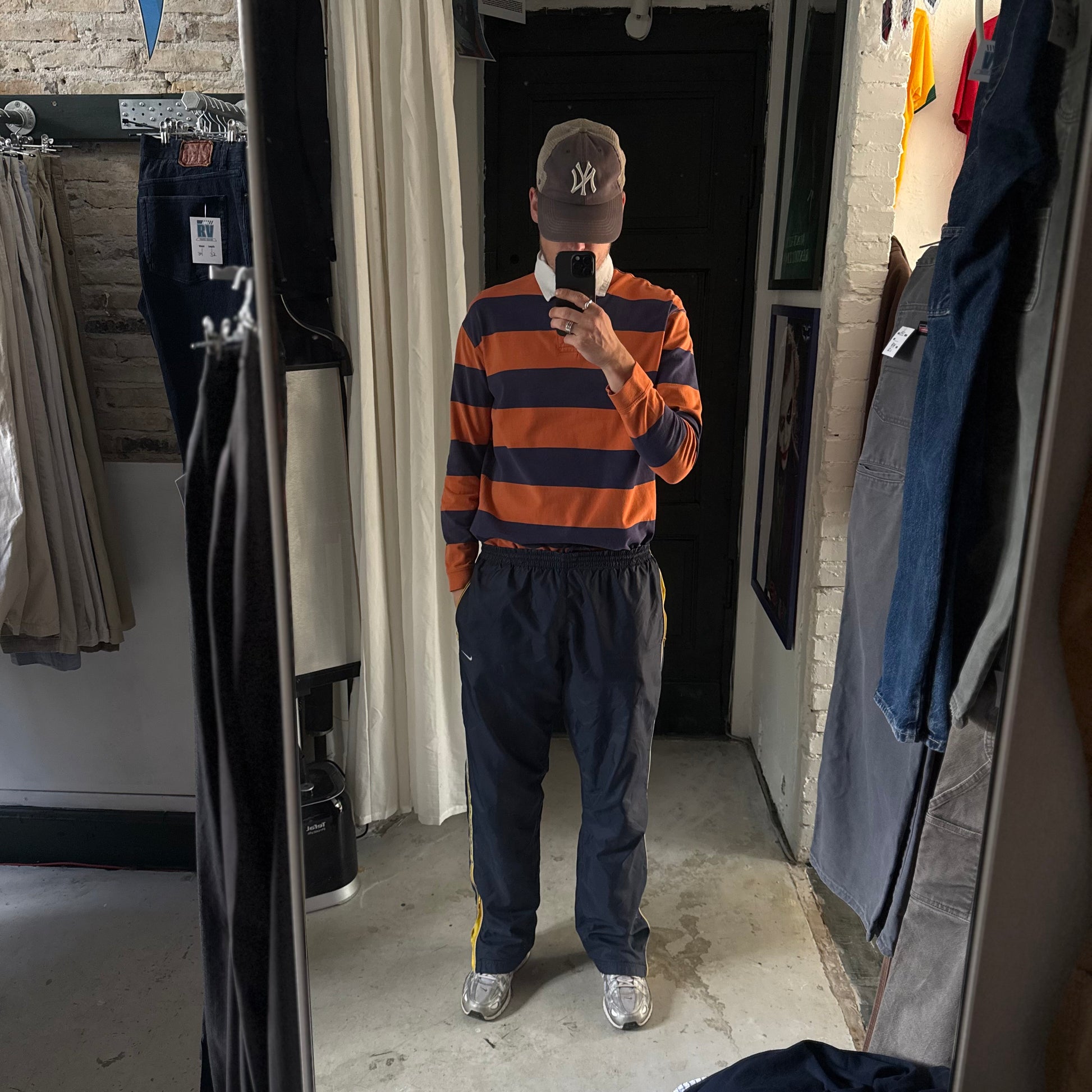 Rugby trøje | orange/navy | M