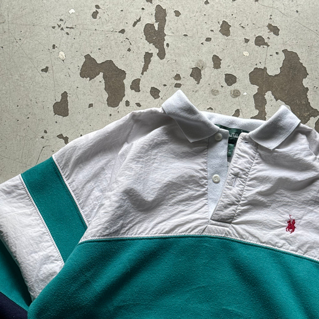 Rugby trøje | Hvid/navy | M