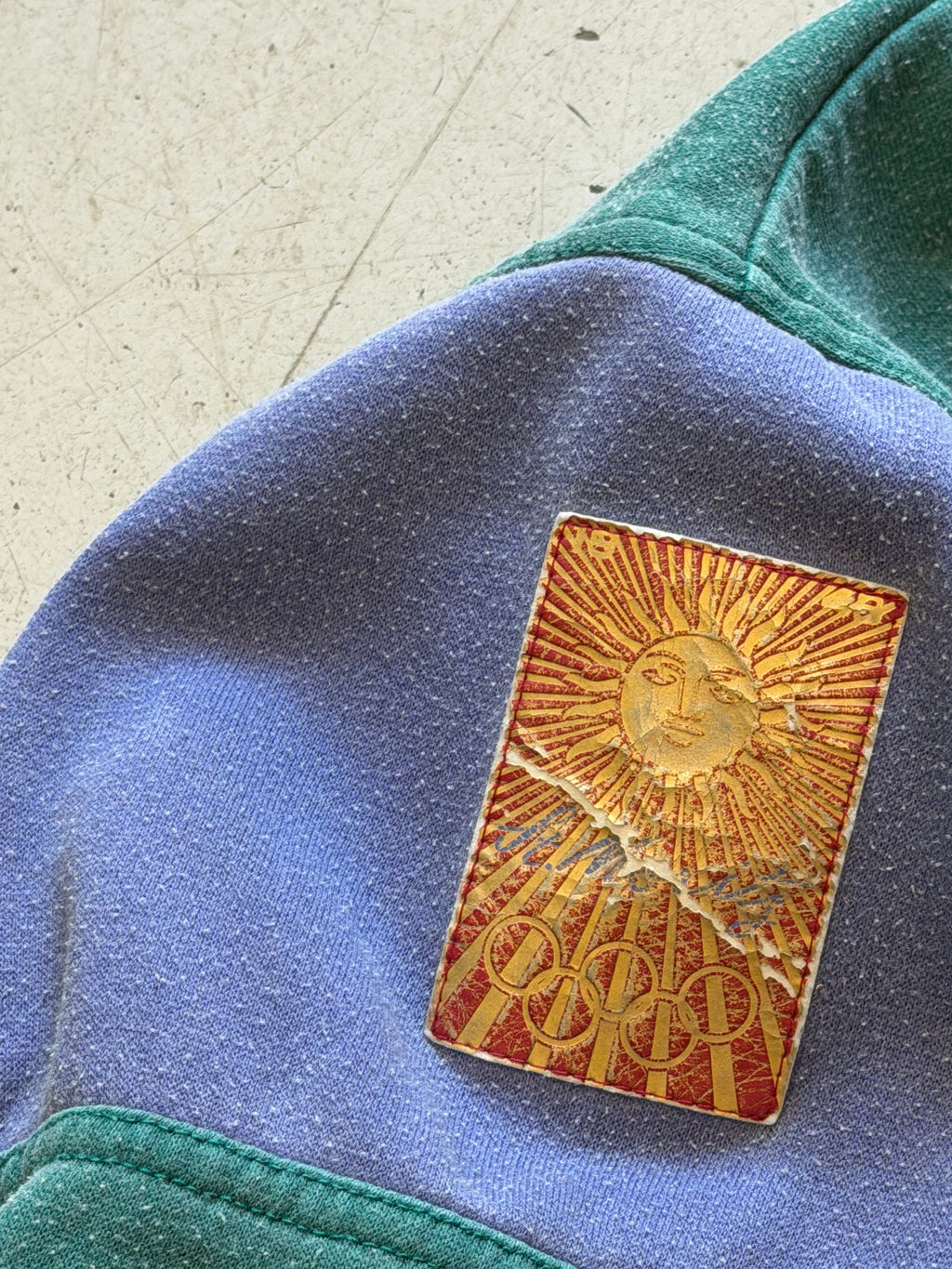 Adidas | St. Moritz 1948 Olympics sweatshirt | grøn/lilla | M