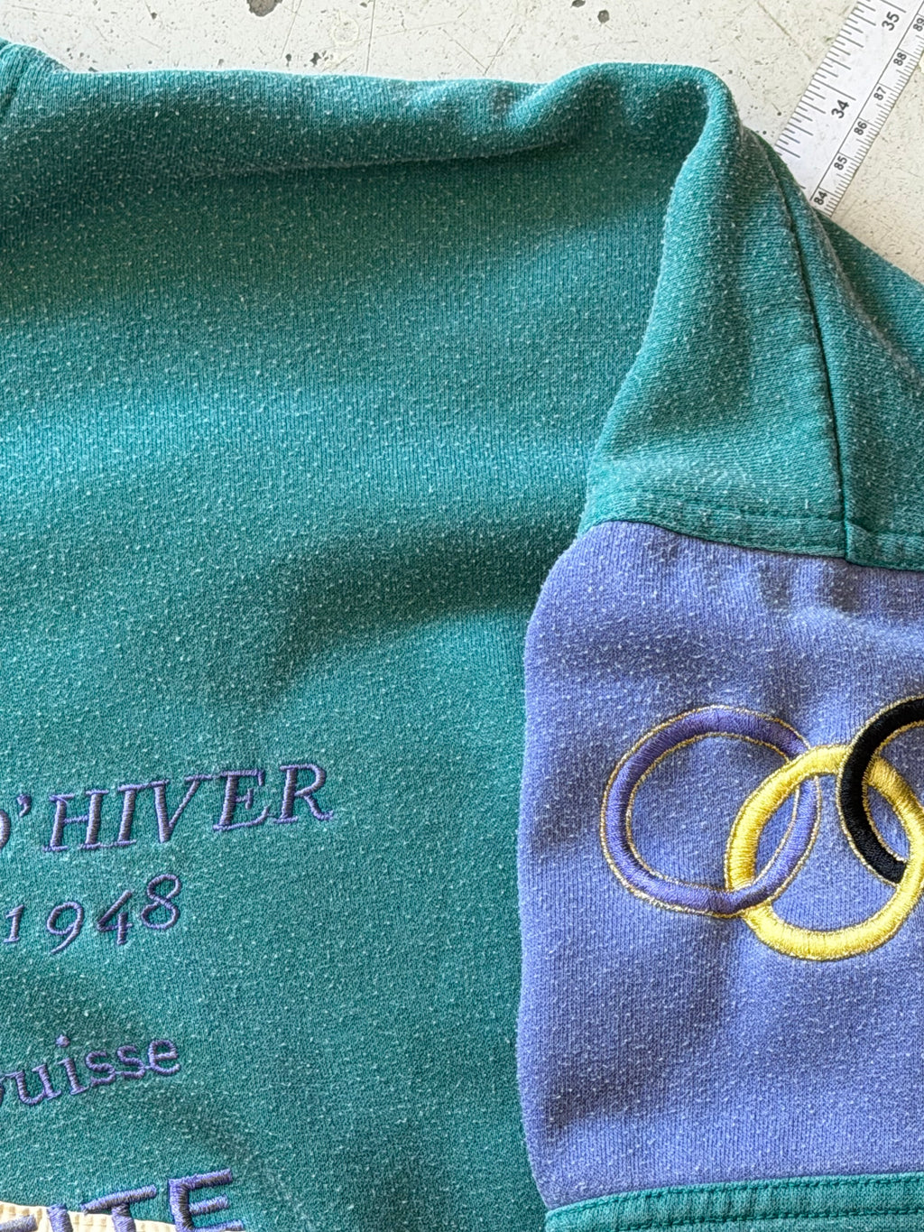 Adidas | St. Moritz 1948 Olympics sweatshirt | grøn/lilla | M