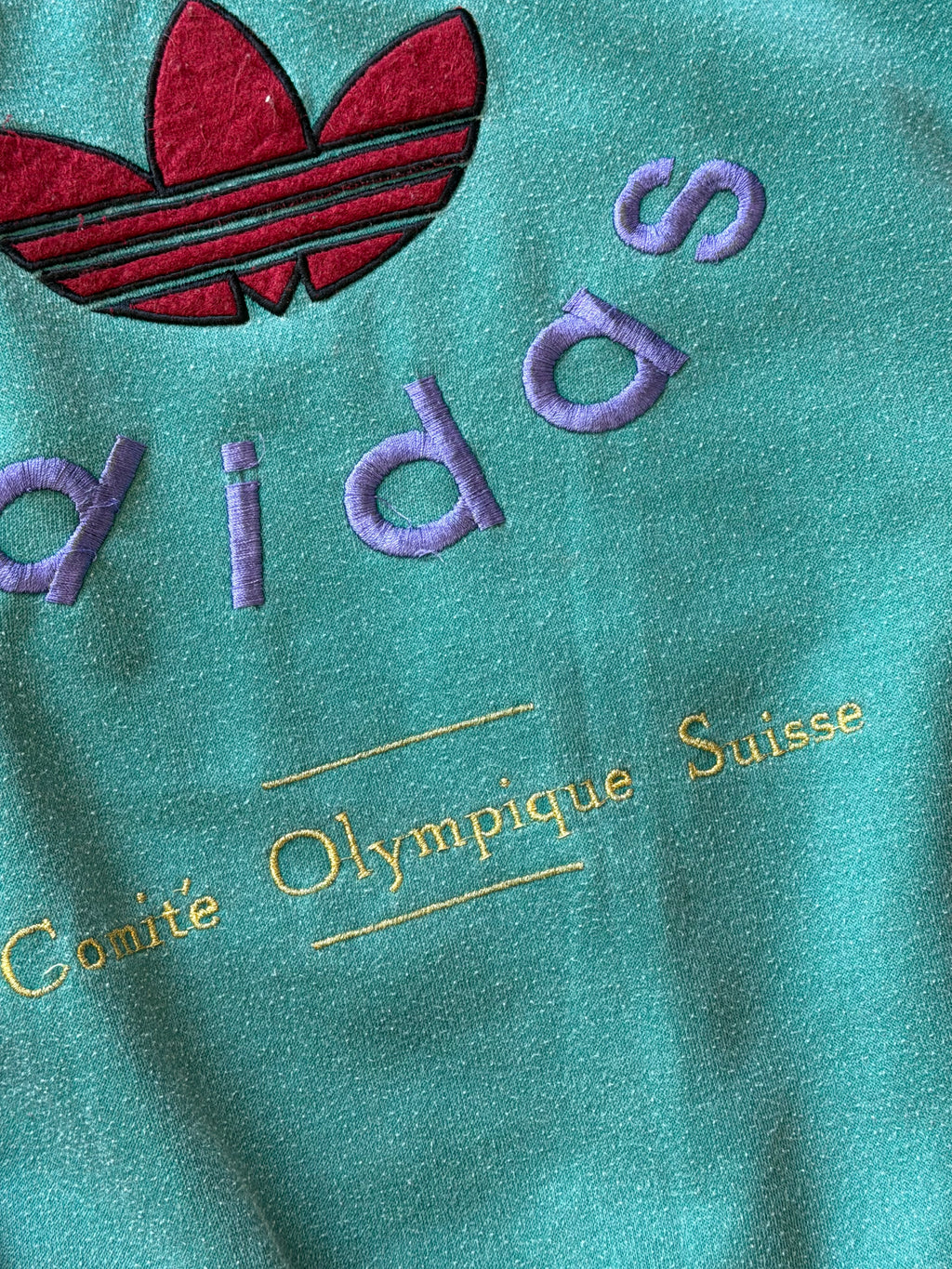 Adidas | St. Moritz 1948 Olympics sweatshirt | grøn/lilla | M