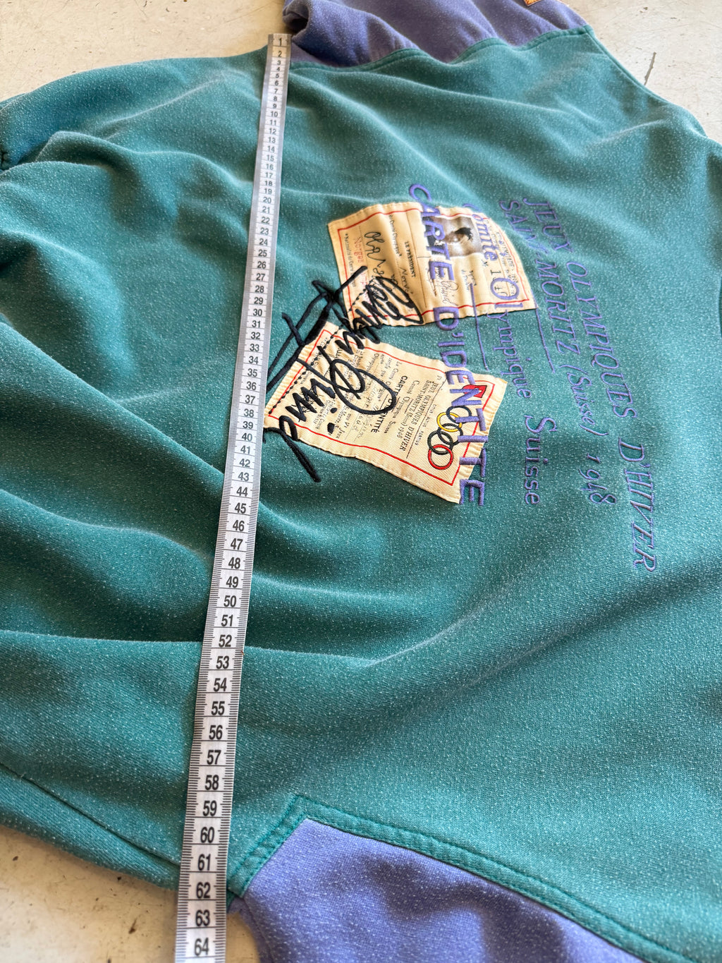 Adidas | St. Moritz 1948 Olympics sweatshirt | grøn/lilla | M