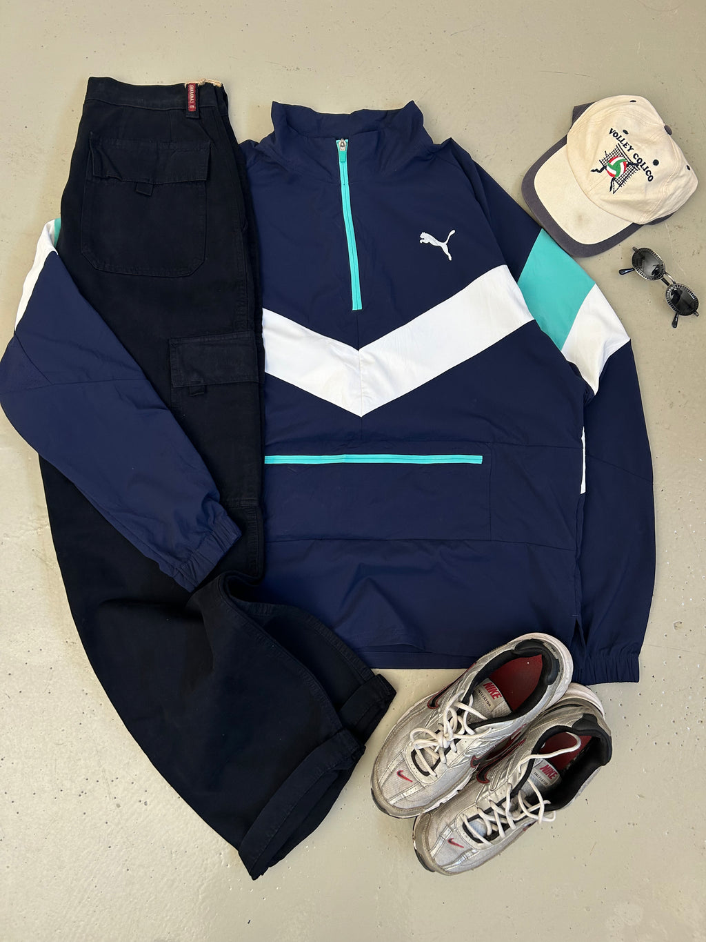 Retro Puma Trackjacket med klassisk logo - unisex vintage streetwear