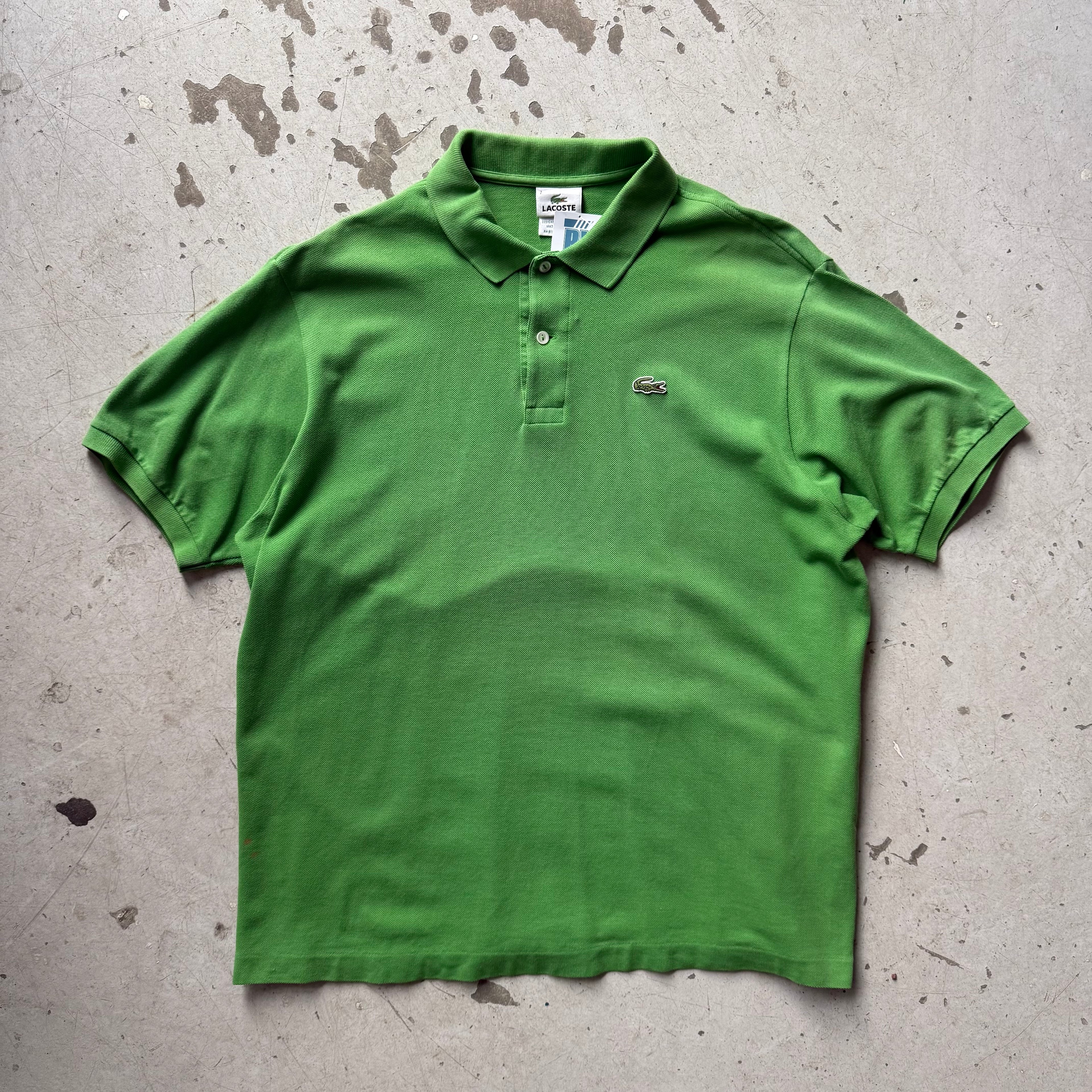 Vintage Lacoste polo – Herre XL – Klassisk grøn