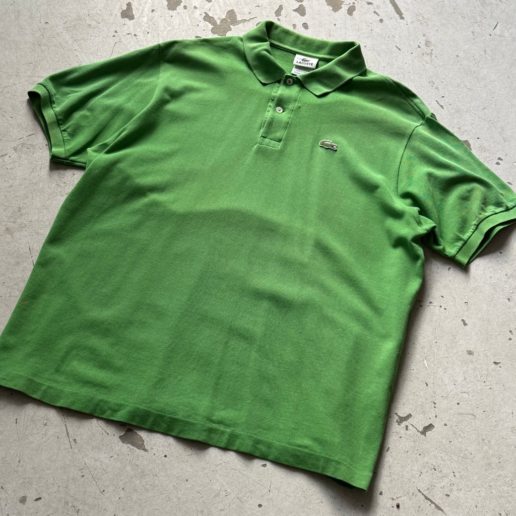 Vintage Lacoste polo – Herre XL – Klassisk grøn