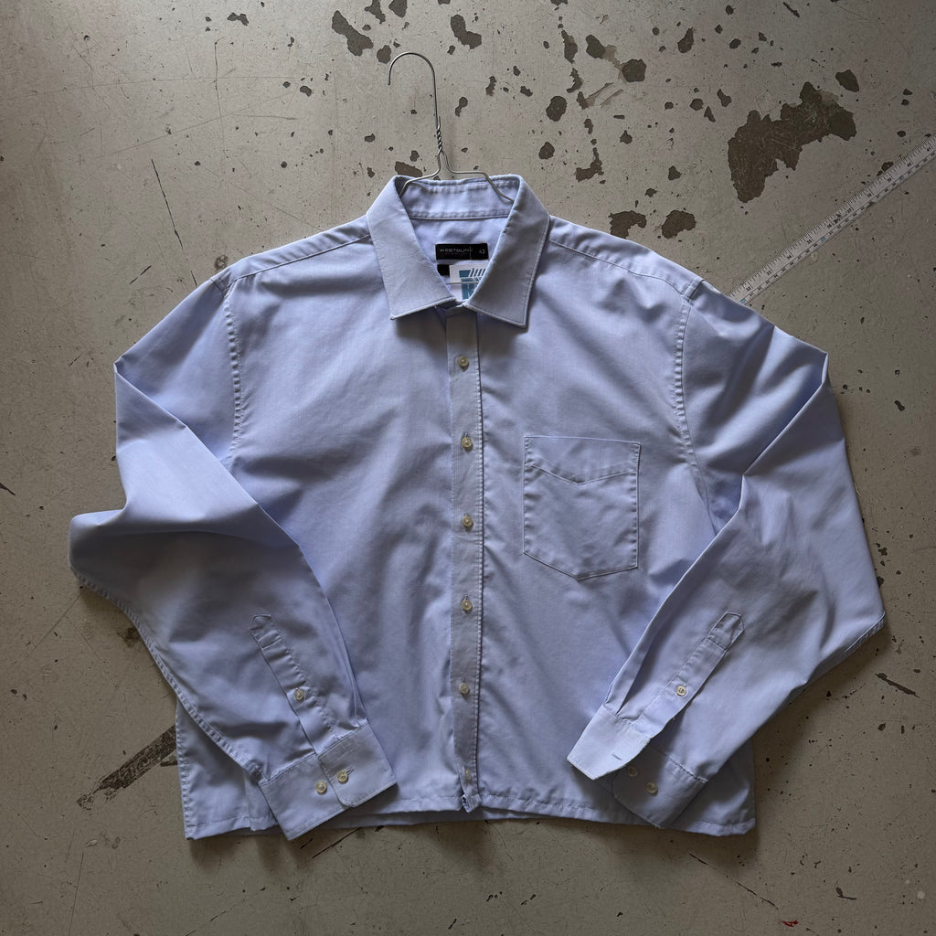 Cropped | Skjorte | Blå | M