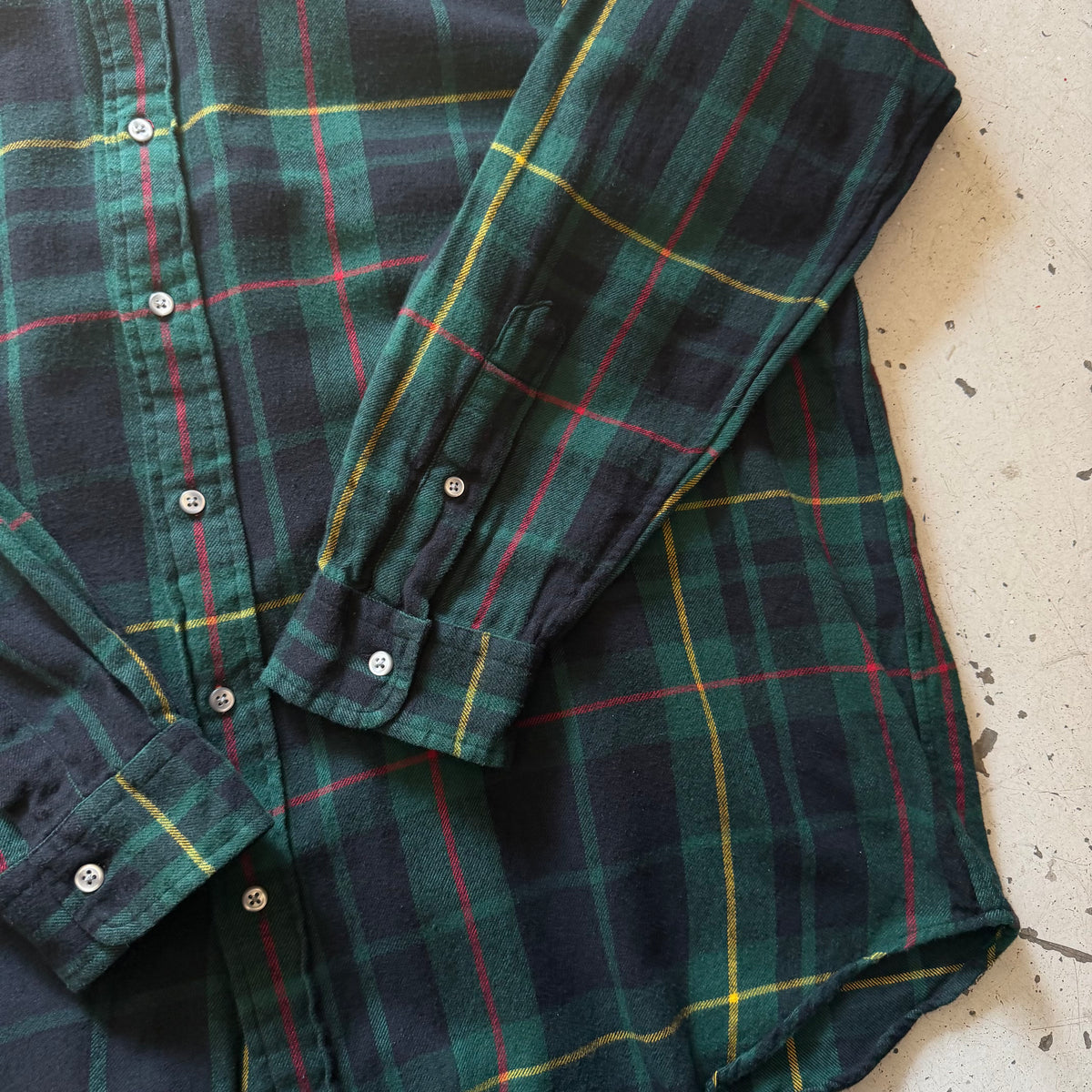 Ralph Lauren | vintage ternet skjorte | grøn/navy | XL