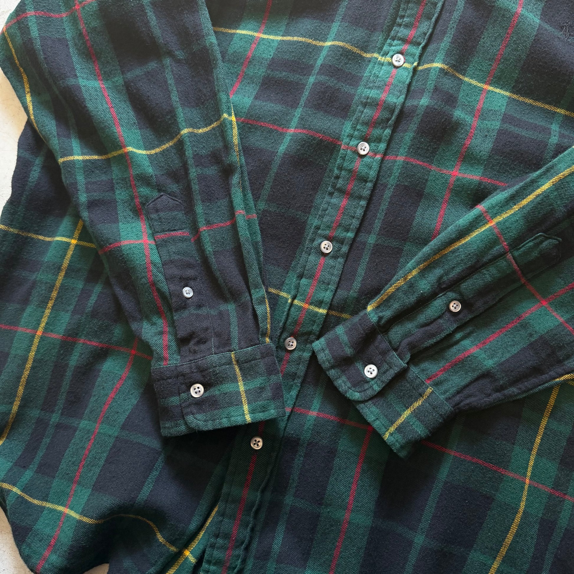 Ralph Lauren | vintage ternet skjorte | grøn/navy | XL
