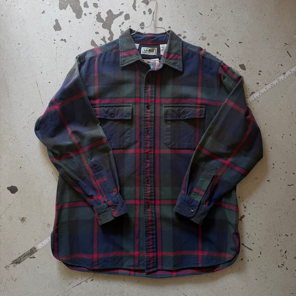 L.L.Bean | vintage flannel skjorte | ternet | L
