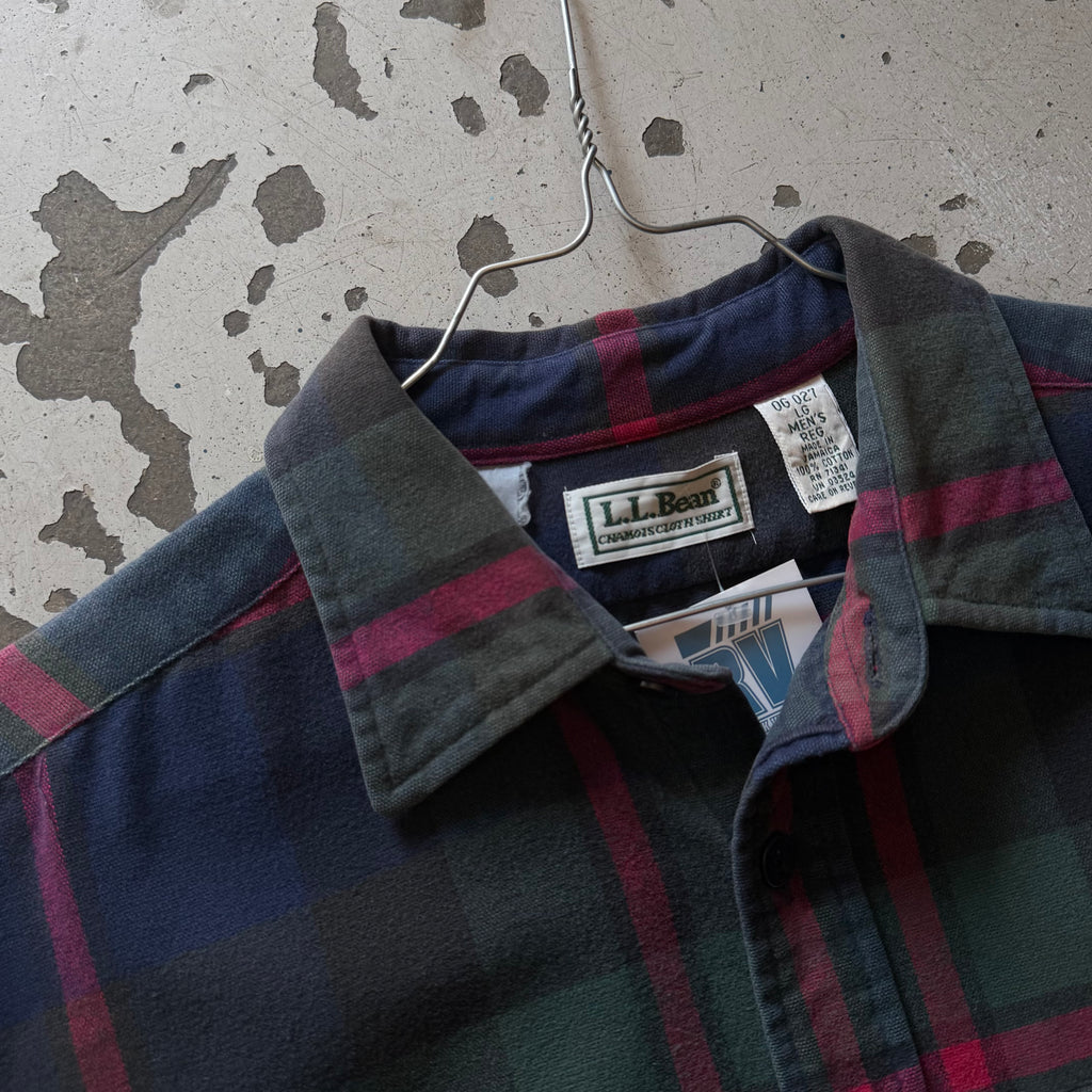 L.L.Bean | vintage flannel skjorte | ternet | L