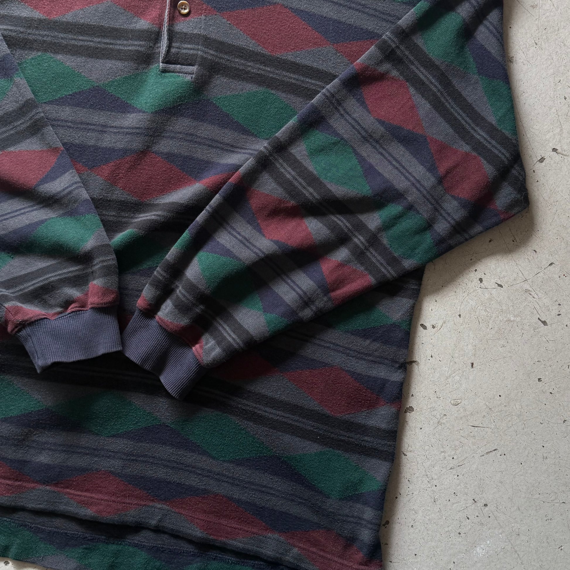 Guess | vintage polo | grøn/bordeaux | L