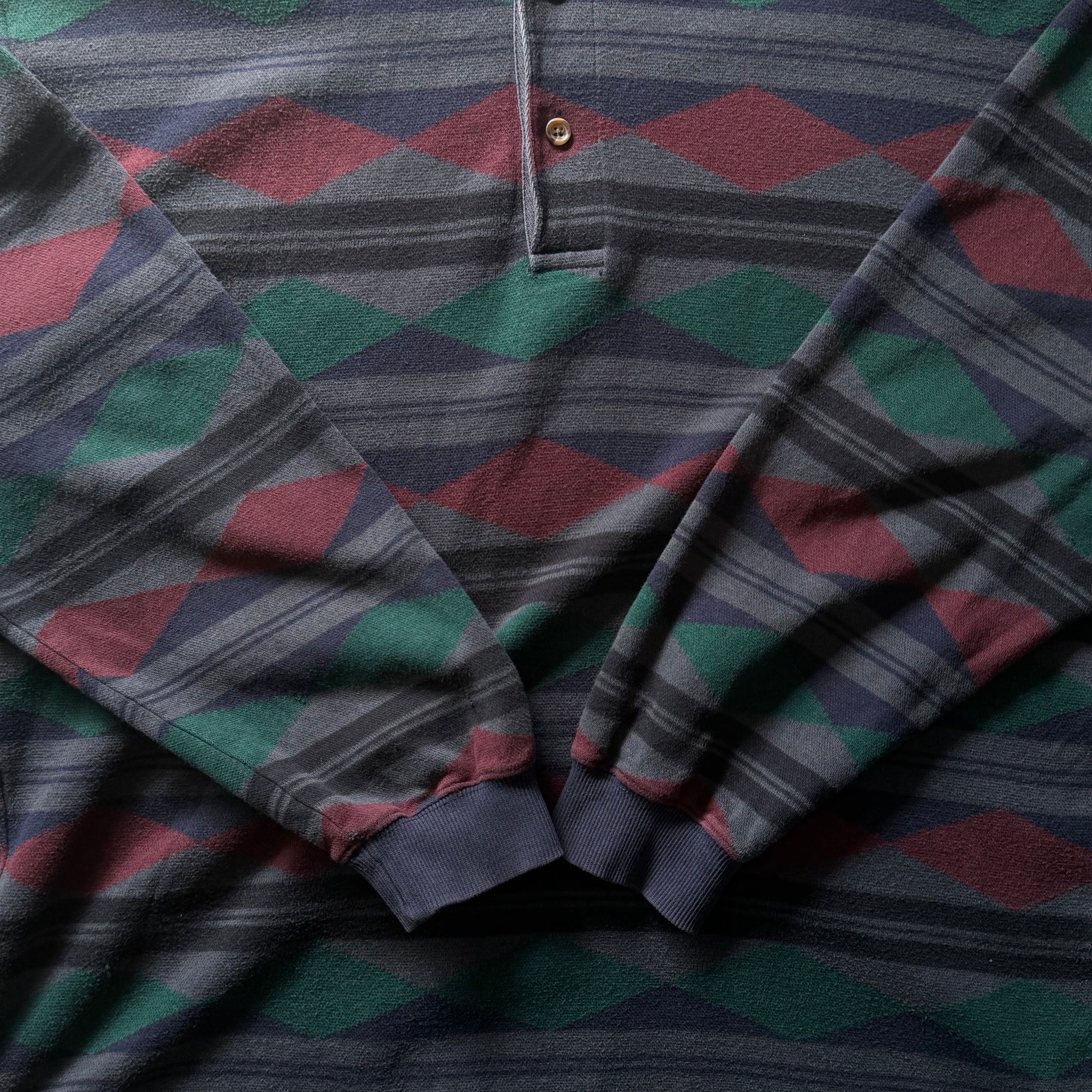 Guess | vintage polo | grøn/bordeaux | L