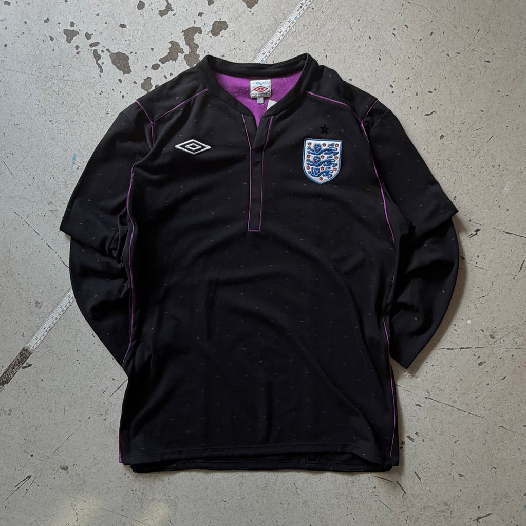 Umbro England | langærmet fodboldtrøje | sort/lilla | L