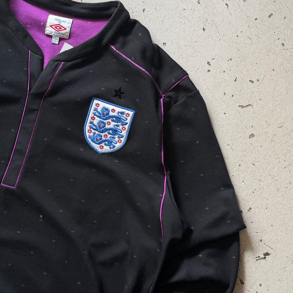 Umbro England | langærmet fodboldtrøje | sort/lilla | L