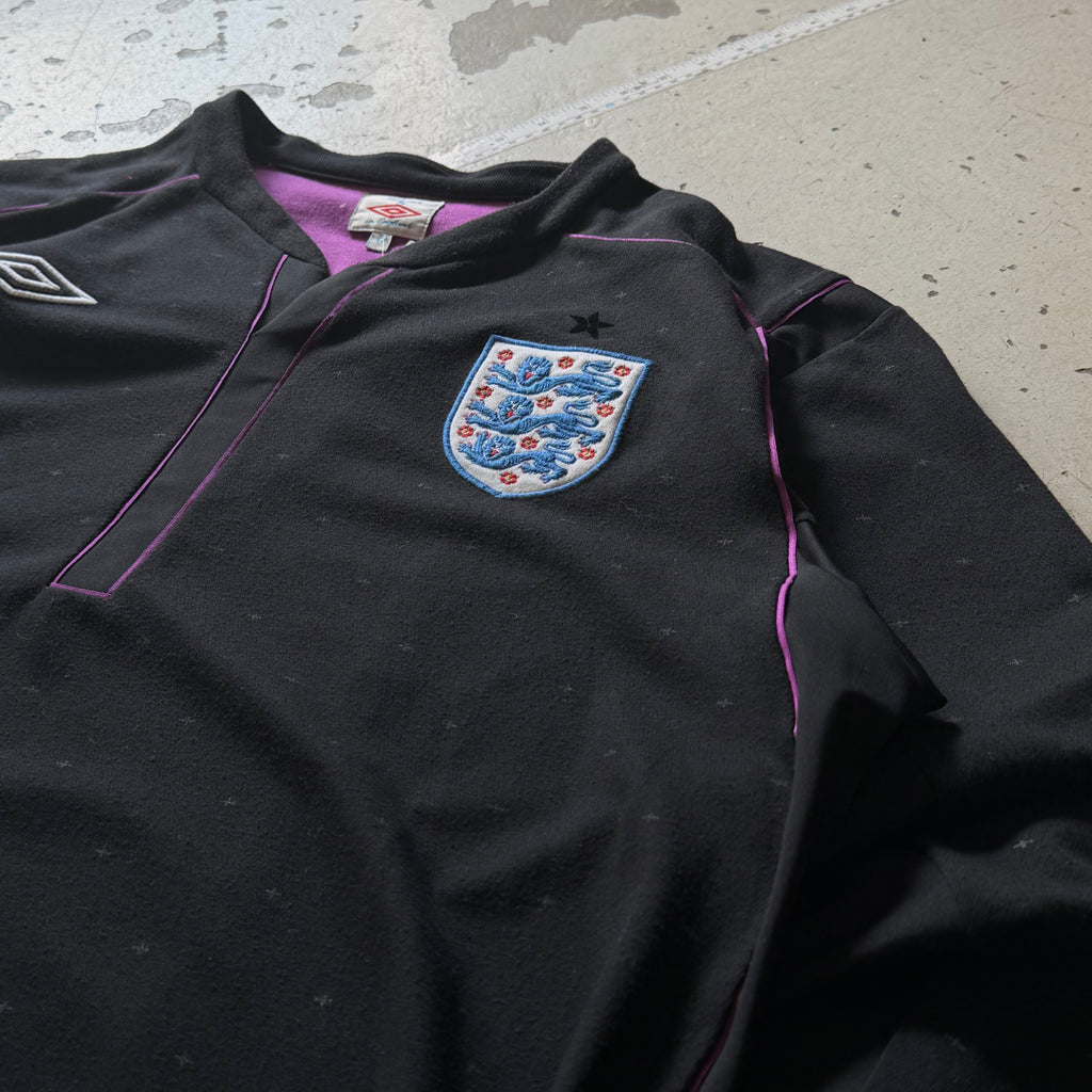 Umbro England | langærmet fodboldtrøje | sort/lilla | L