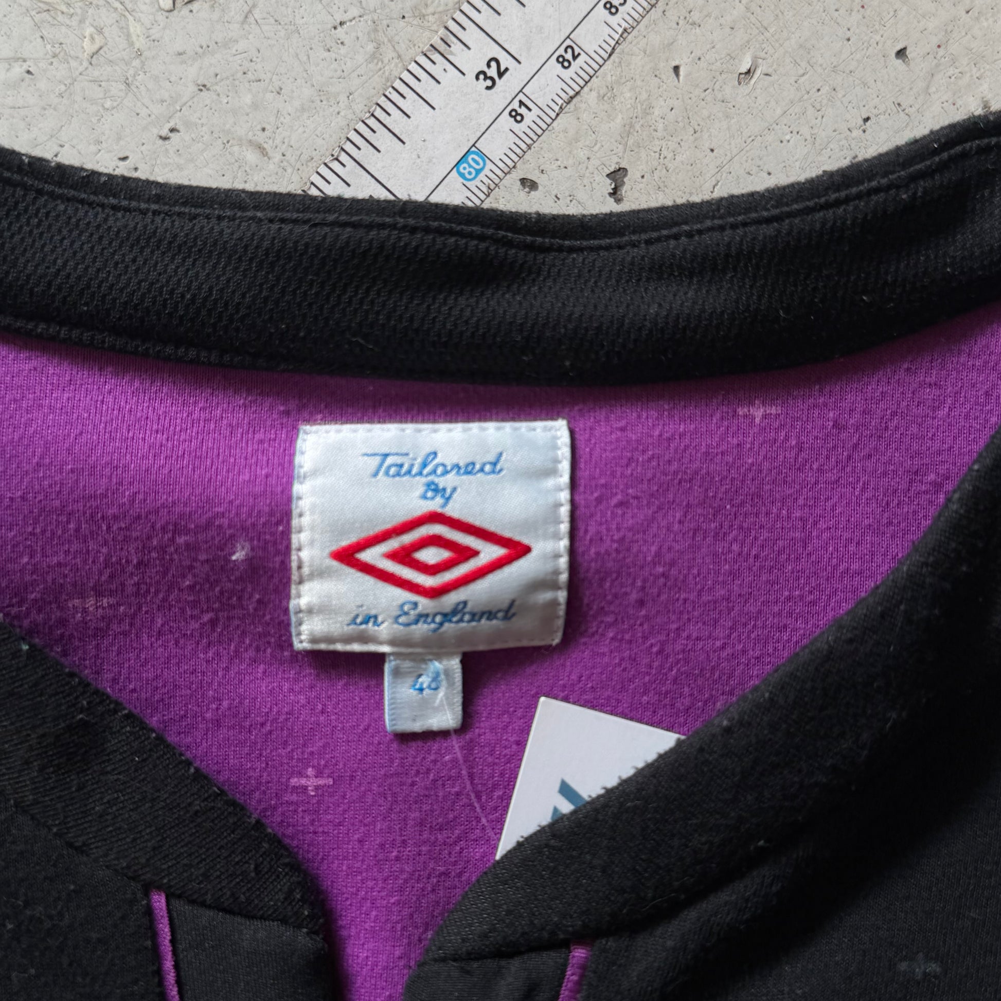 Umbro England | langærmet fodboldtrøje | sort/lilla | L