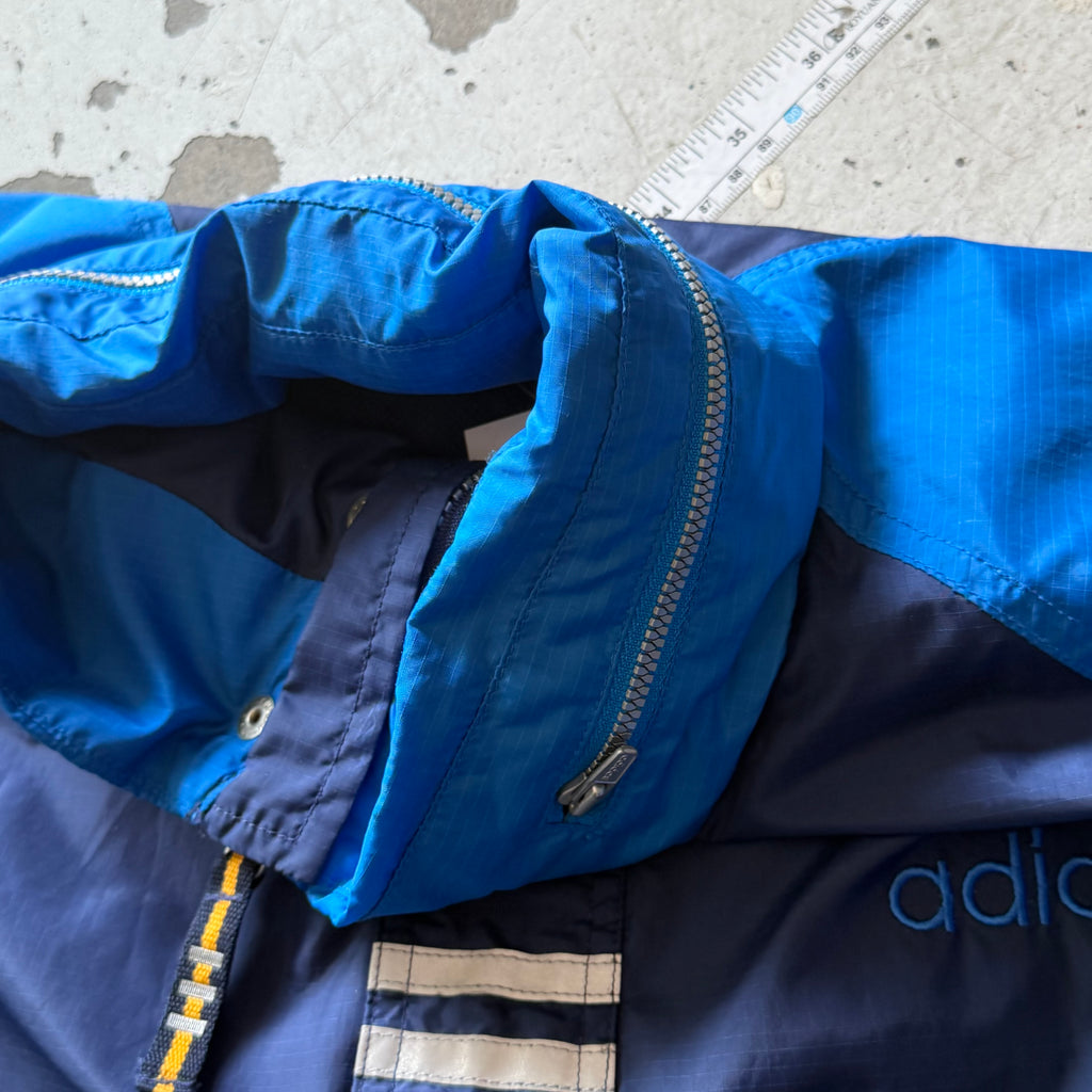 Adidas | vintage anorak windbreaker | blå/navy | L
