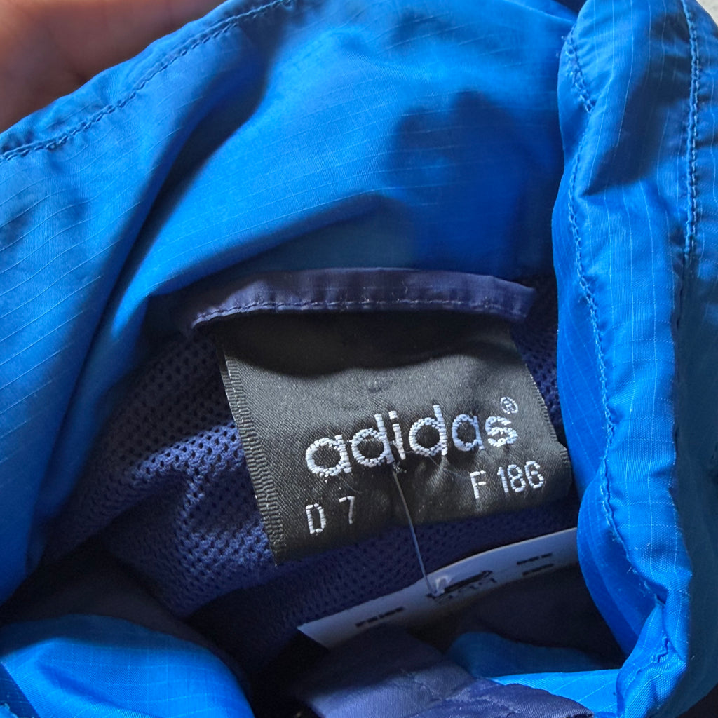 Adidas | vintage anorak windbreaker | blå/navy | L
