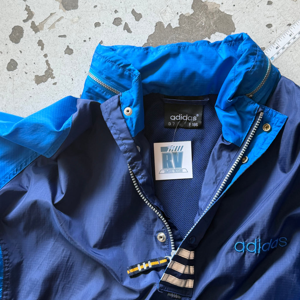 Adidas | vintage anorak windbreaker | blå/navy | L