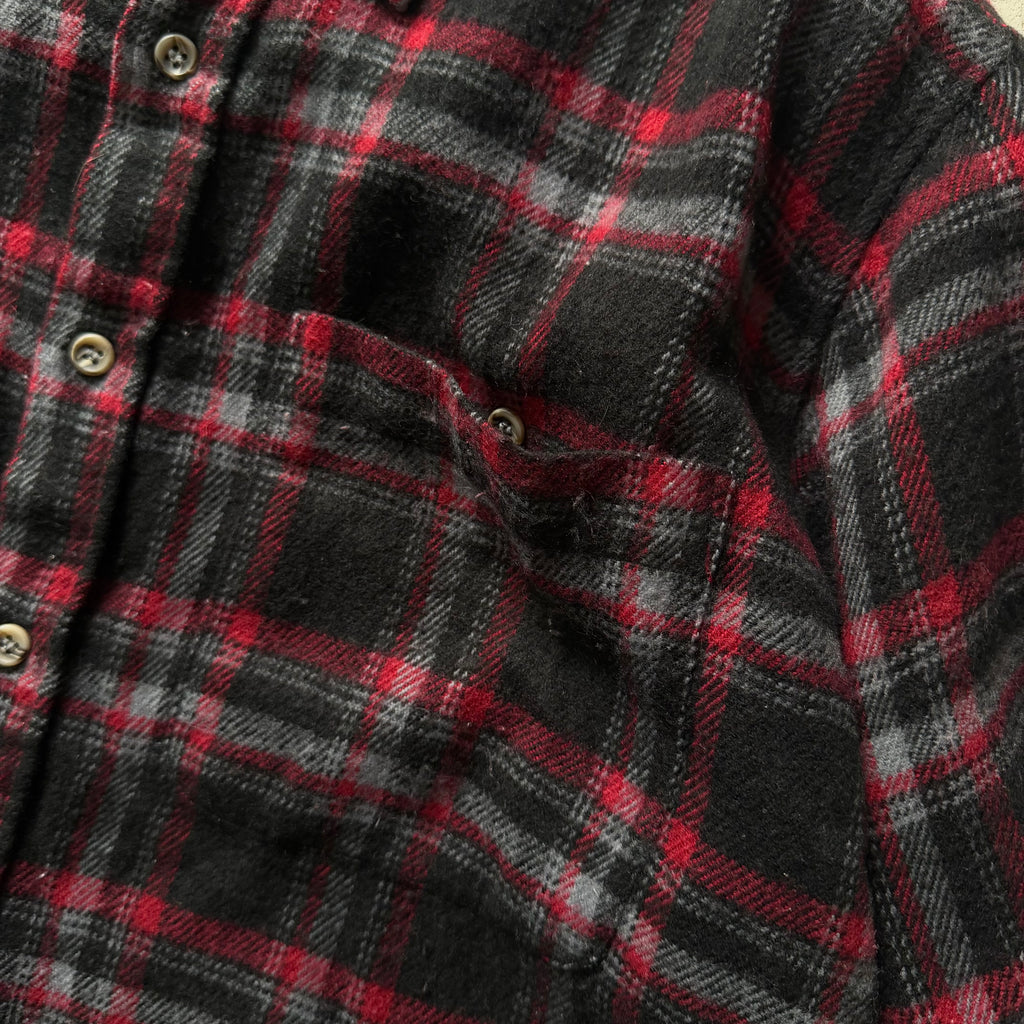 Vintage | flannel skjorte | ternet | M