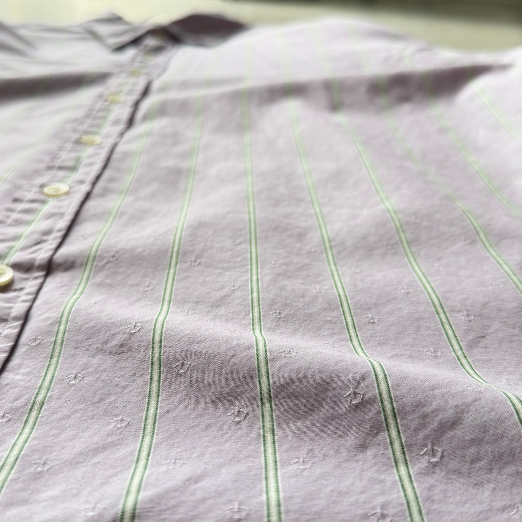 Ralph Lauren | stribet skjorte | lilla | XL