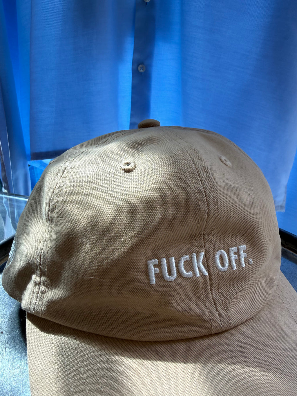 Fuck Off | Cap | beige | one size
