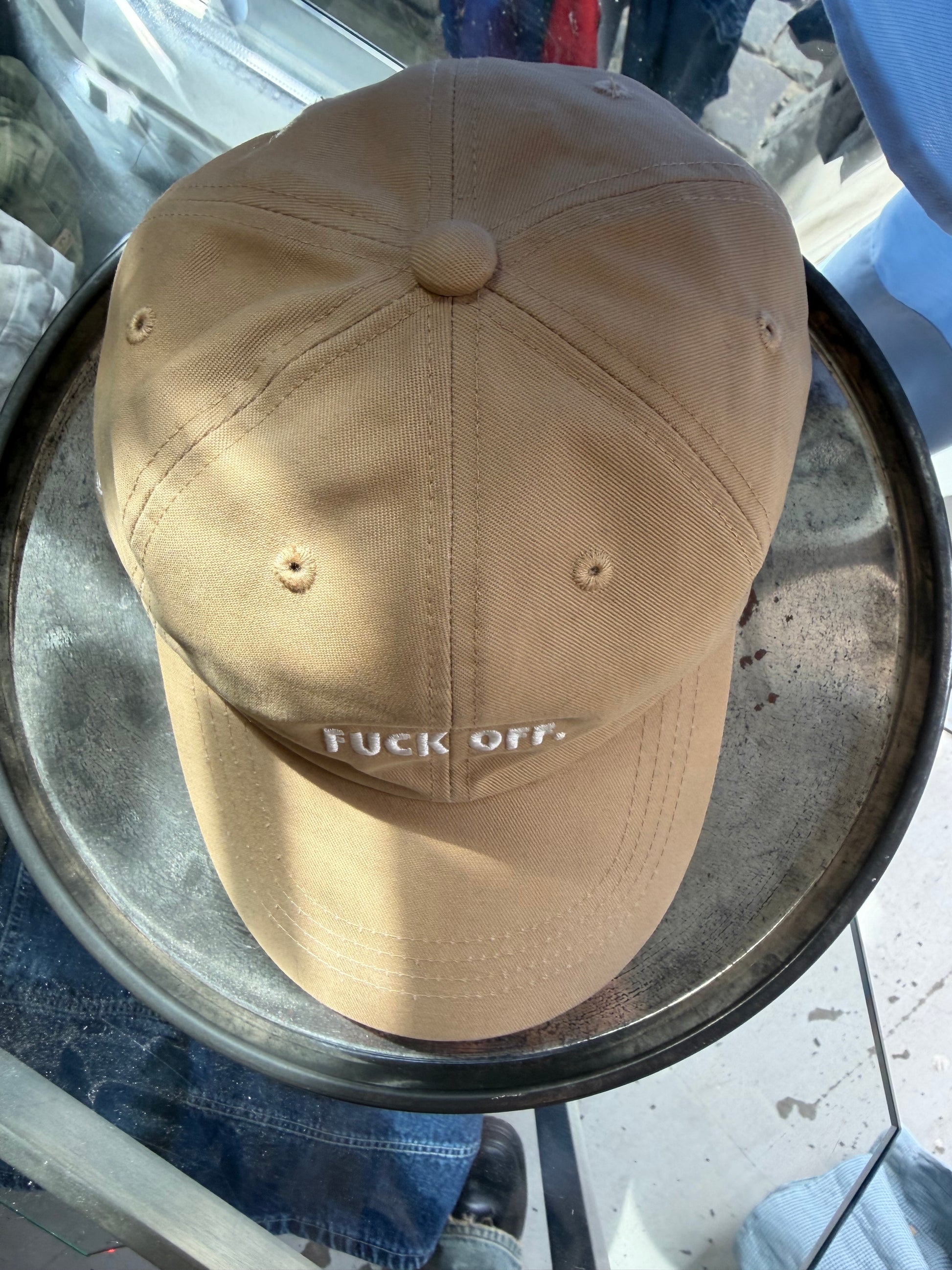 Fuck Off | Cap | beige | one size