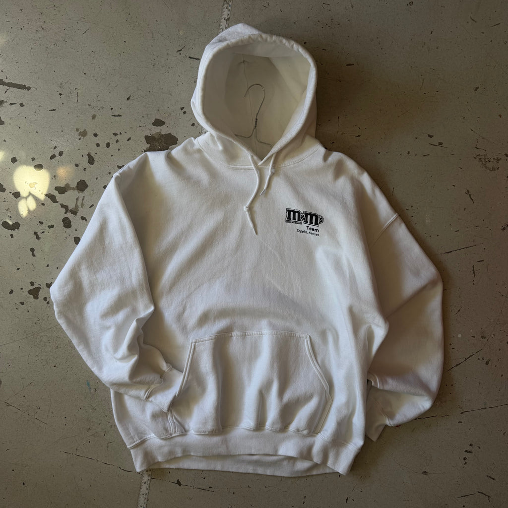 M&M’s | graphic hoodie | hvid | L