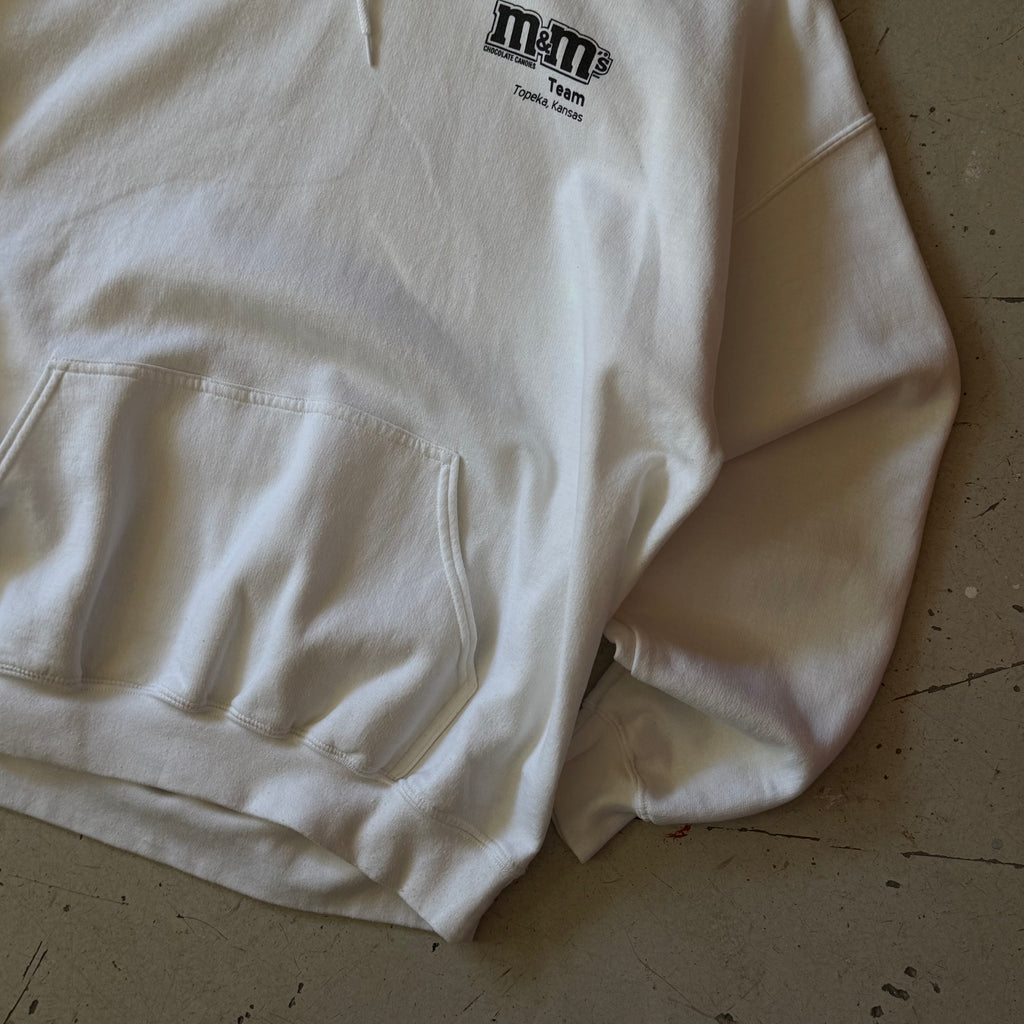M&M’s | graphic hoodie | hvid | L