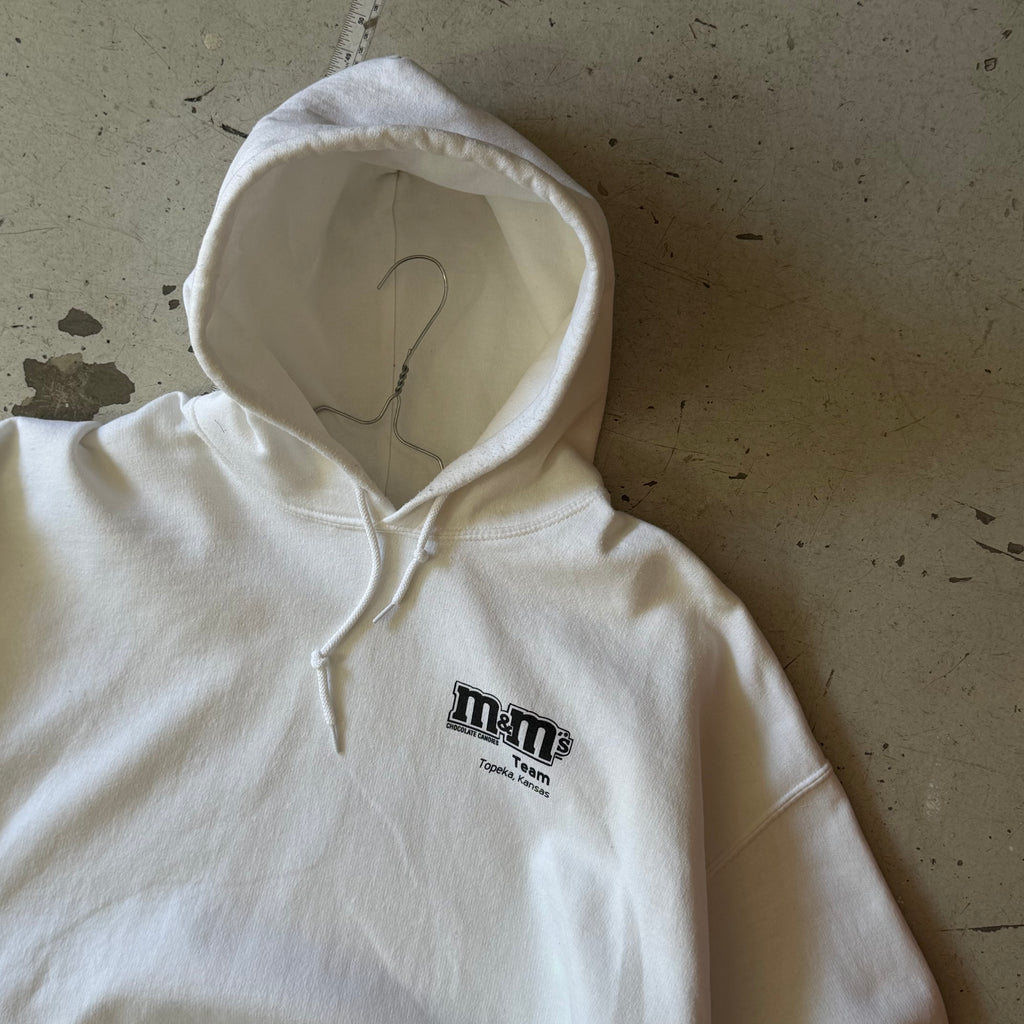 M&M’s | graphic hoodie | hvid | L