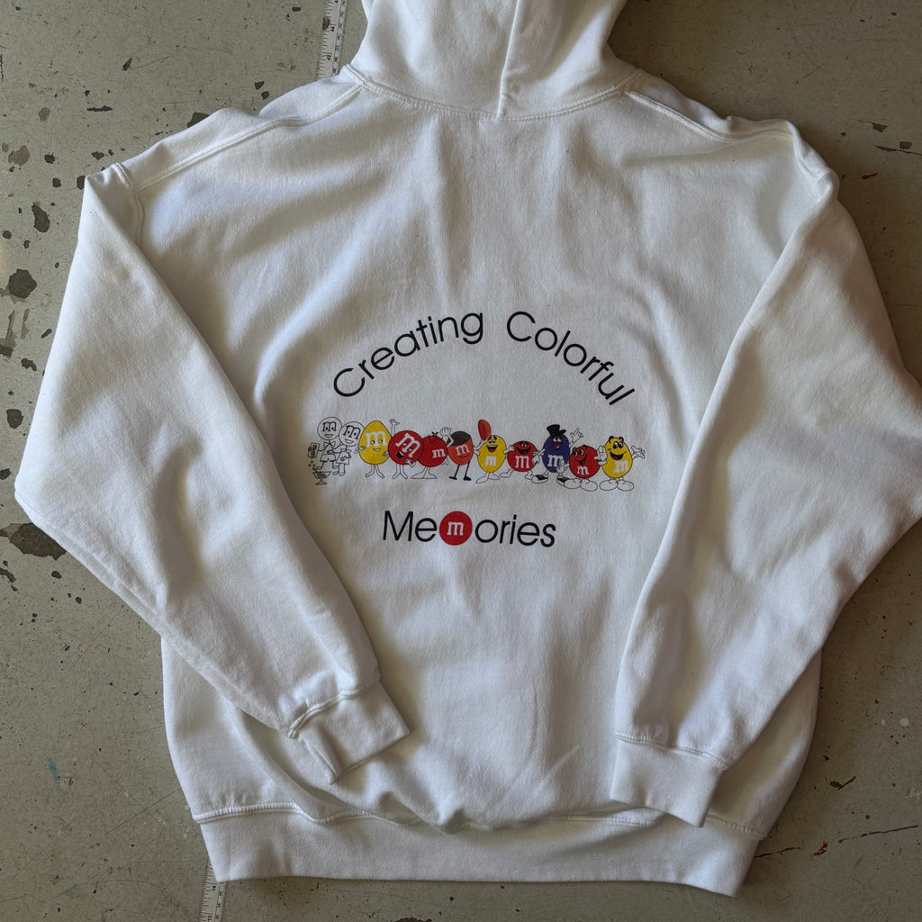 M&M’s | graphic hoodie | hvid | L