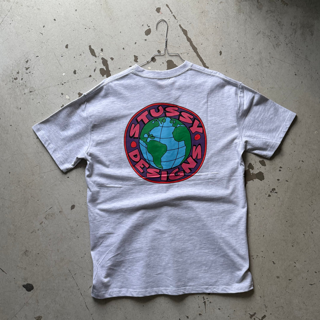 Stussy Deadstock T-shirt | Vintage | Grå | Medium