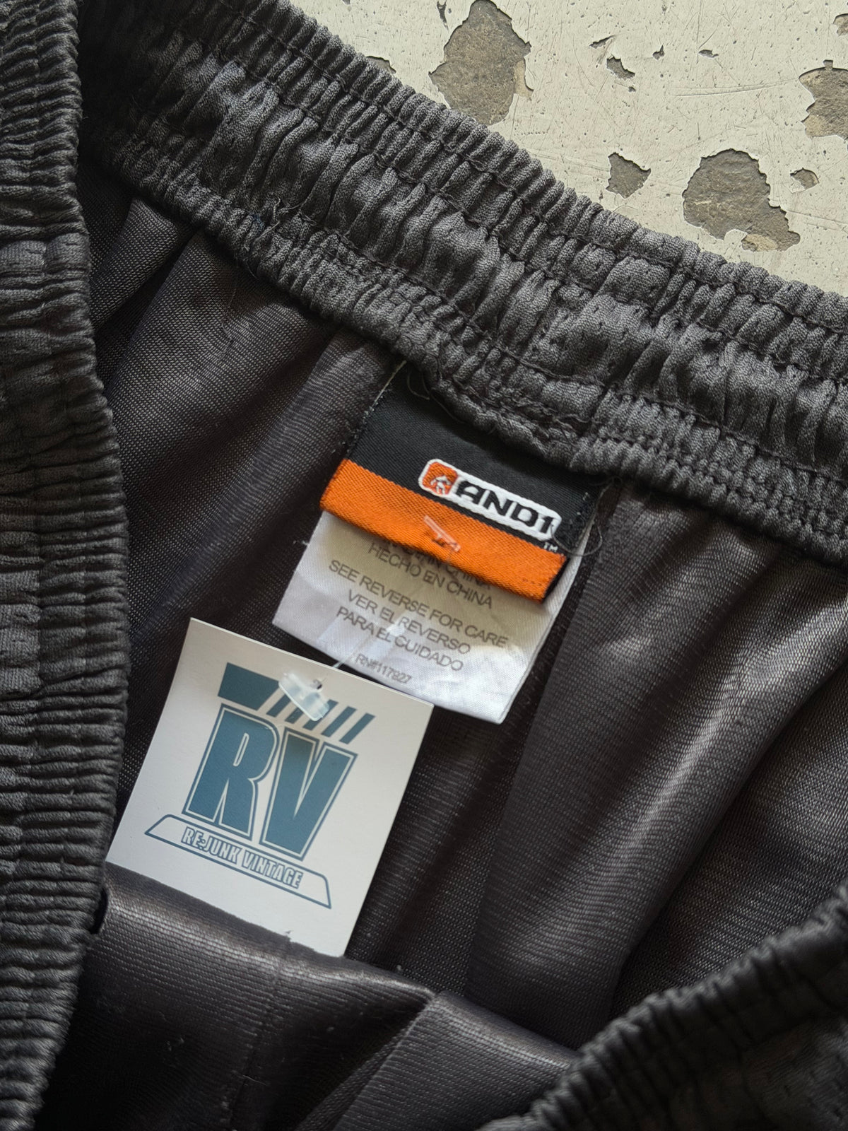 AND1 | Vintage basketball shorts | Mørkegrå | XL
