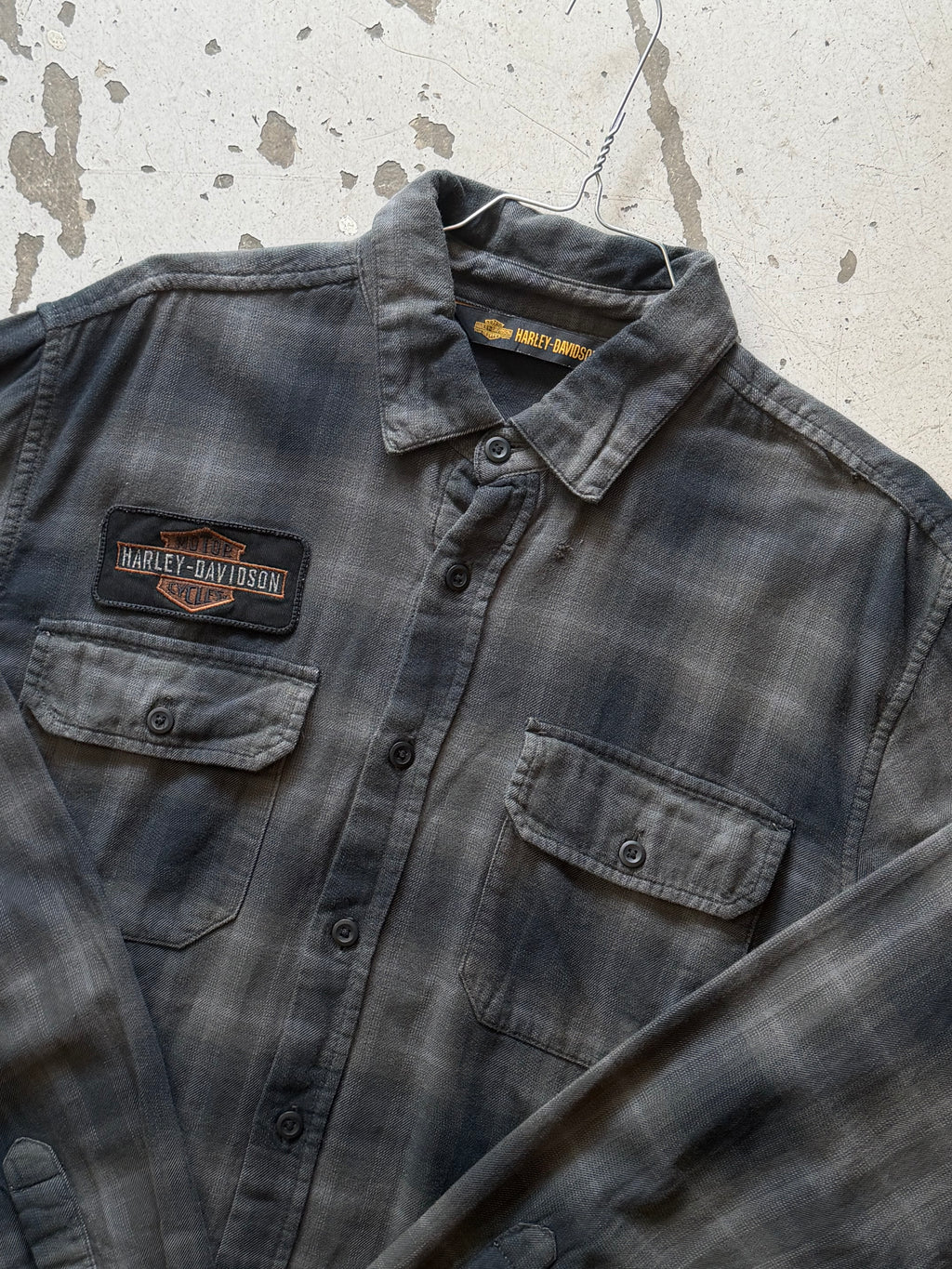 Harley Davidson | Skjorte | Sort/Grå | L