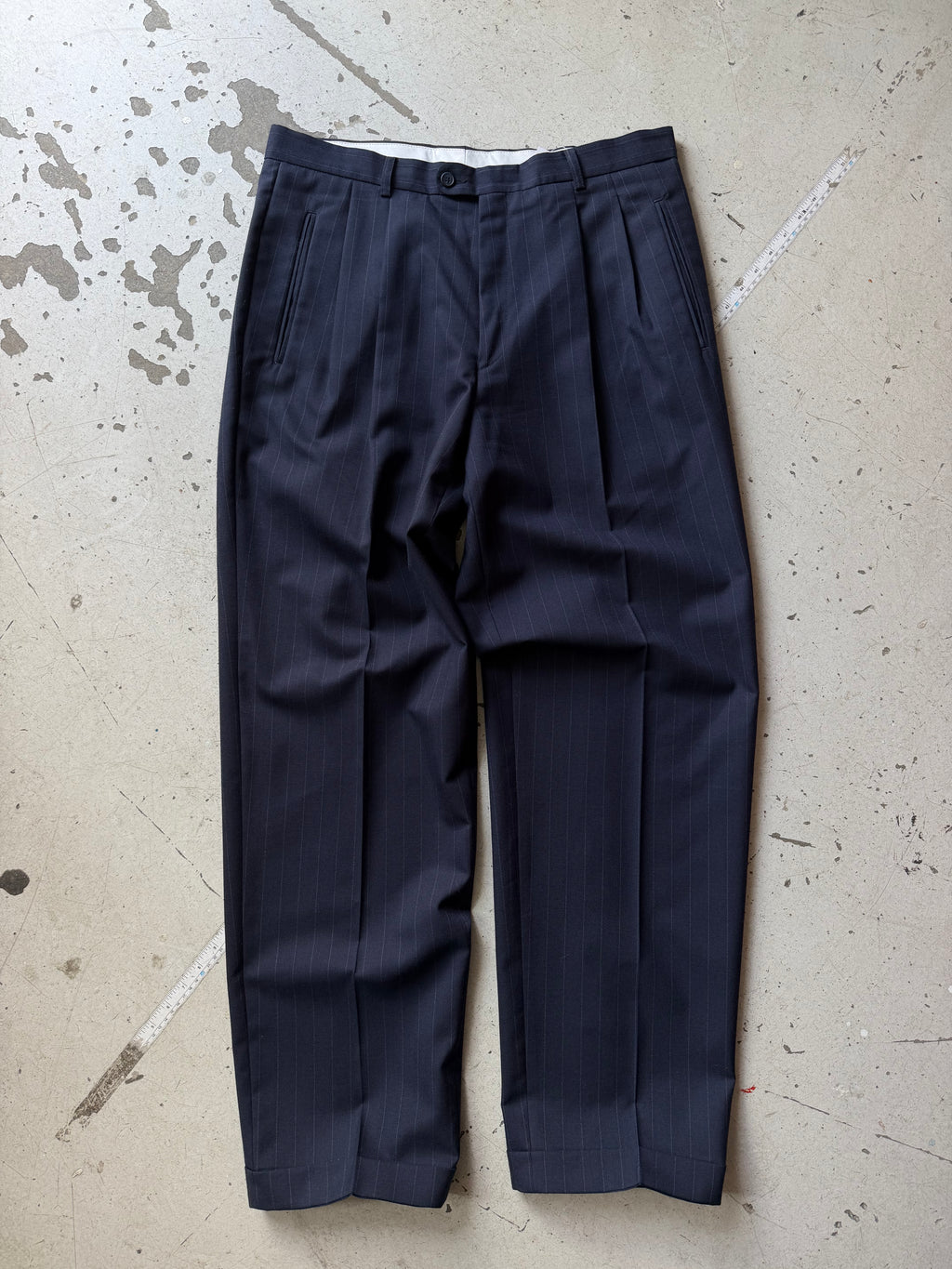 Trousers | Vintage | Navy | W34 L34