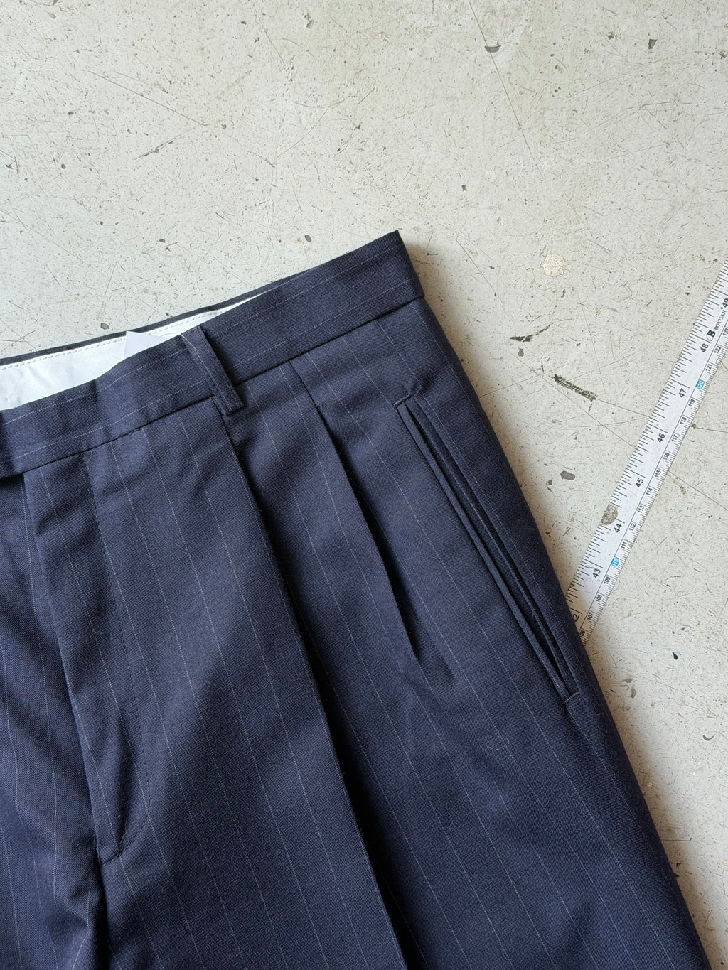 Trousers | Vintage | Navy | W34 L34