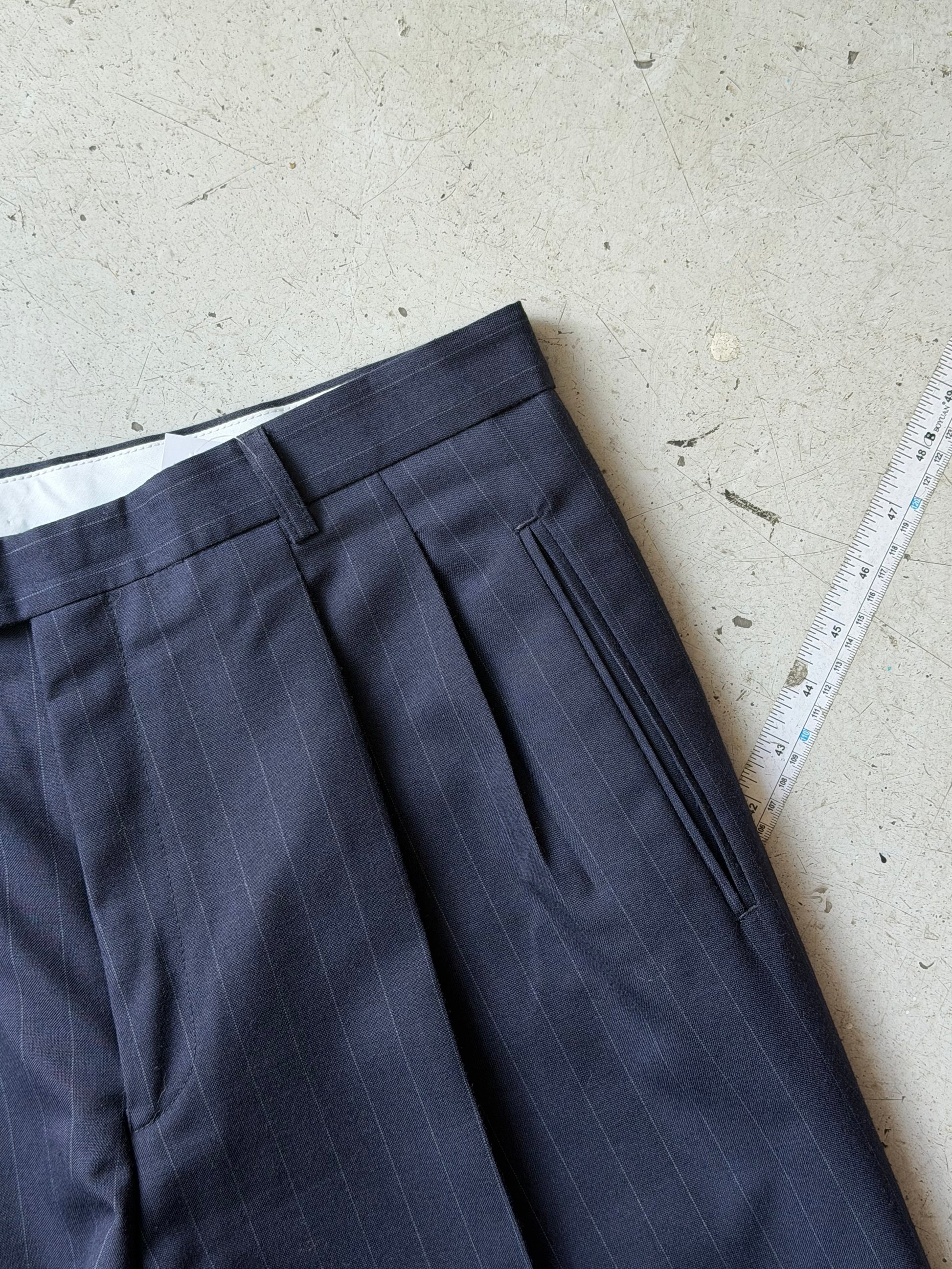 Trousers | Vintage | Navy | W34 L34