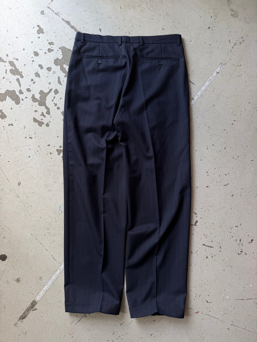 Trousers | Vintage | Navy | W34 L34