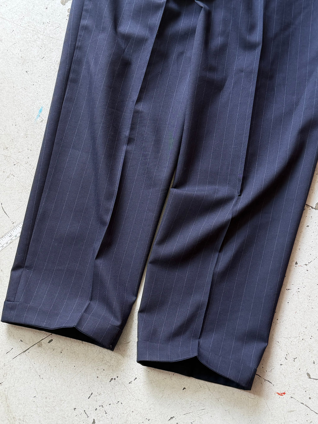 Trousers | Vintage | Navy | W34 L34