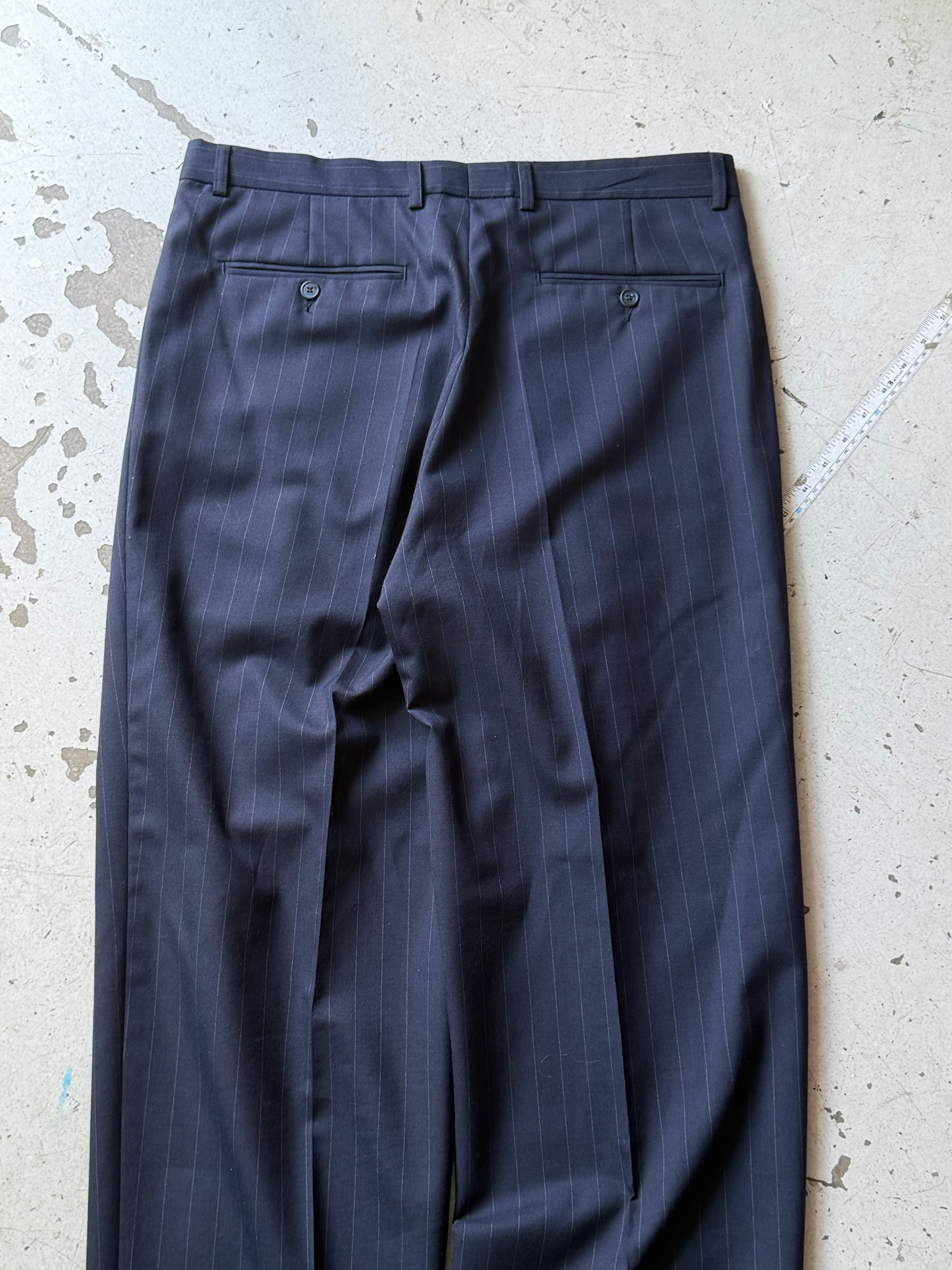 Trousers | Vintage | Navy | W34 L34