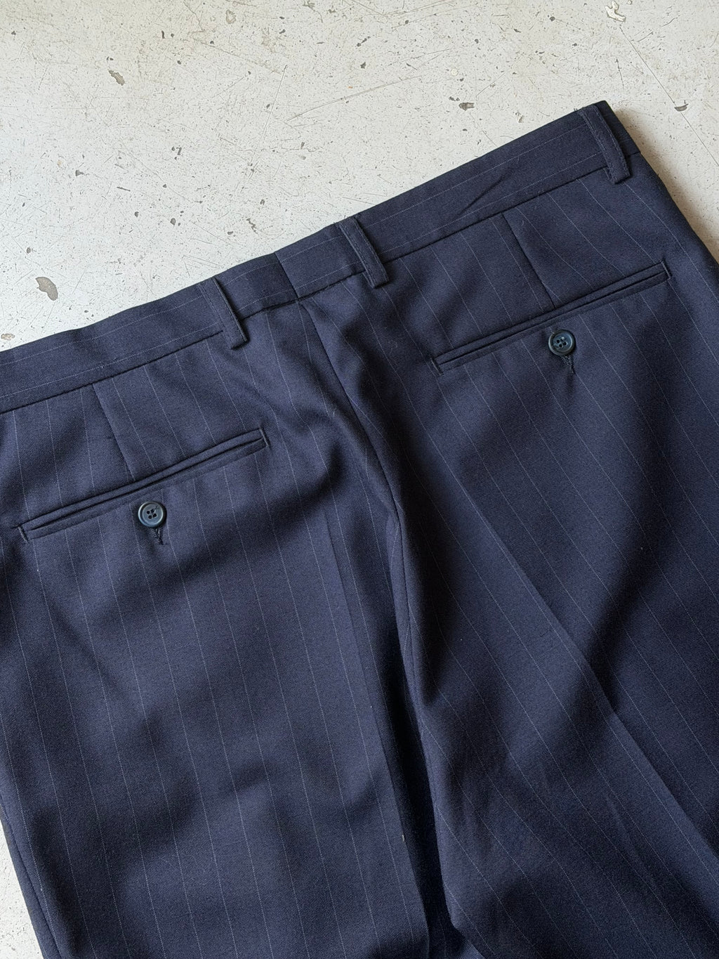 Trousers | Vintage | Navy | W34 L34