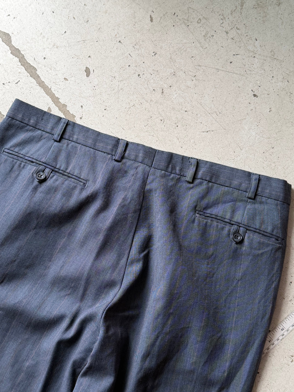Trousers | Vintage | Blå/Grå | W34 L32