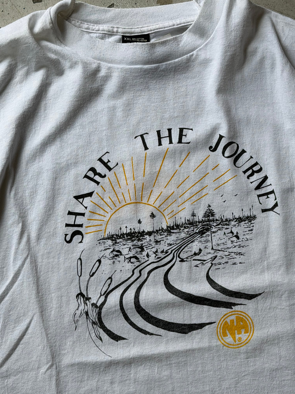 Made in USA |  Single Stich T-shirt | hvid | XL
