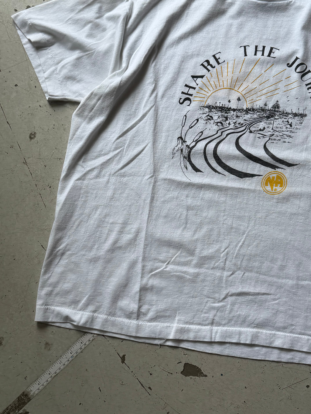 Made in USA |  Single Stich T-shirt | hvid | XL