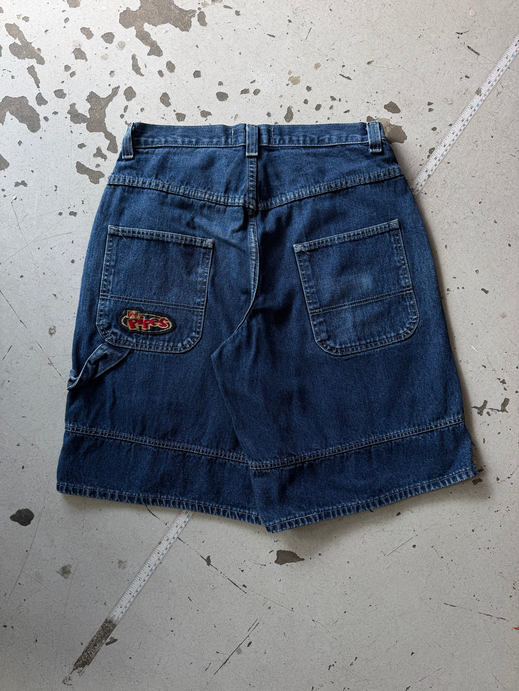Lee Pipes | baggy jorts | Blå | W32