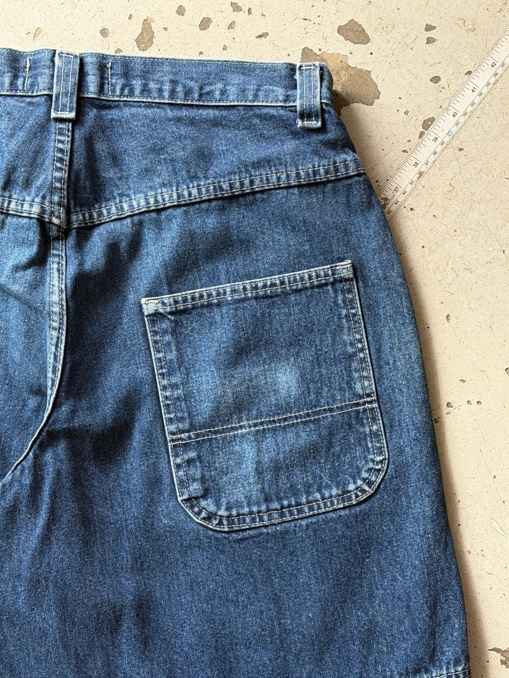 Lee Pipes | baggy jorts | Blå | W32