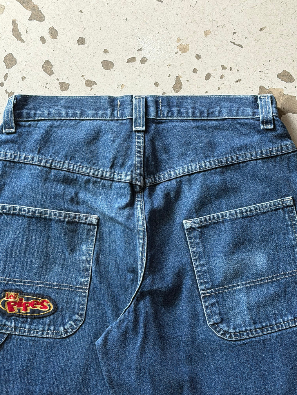 Lee Pipes | baggy jorts | Blå | W32