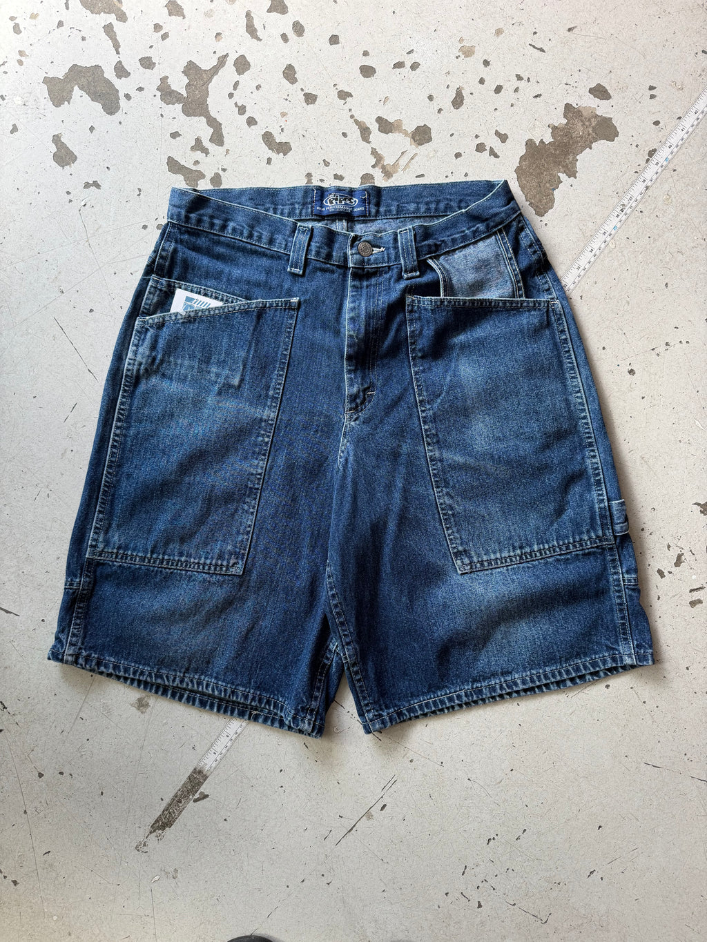 Lee Pipes | baggy jorts | Blå | W32