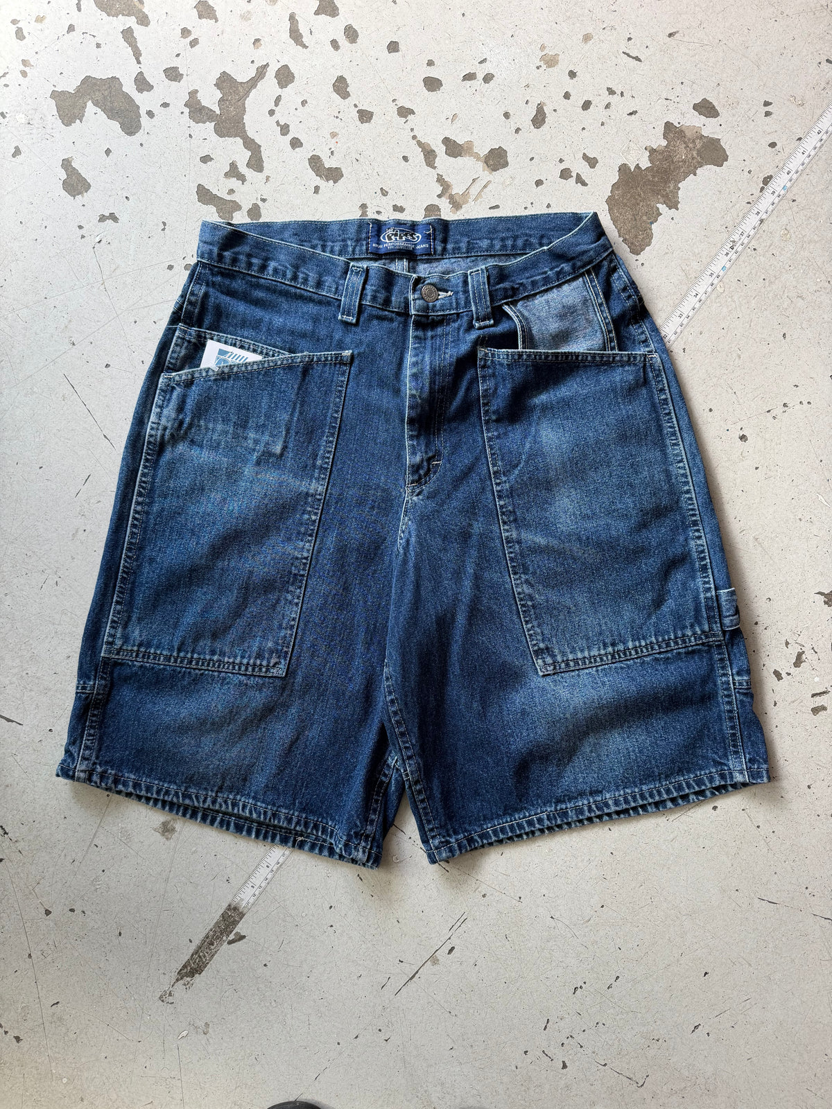 Lee Pipes | baggy jorts | Blå | W32