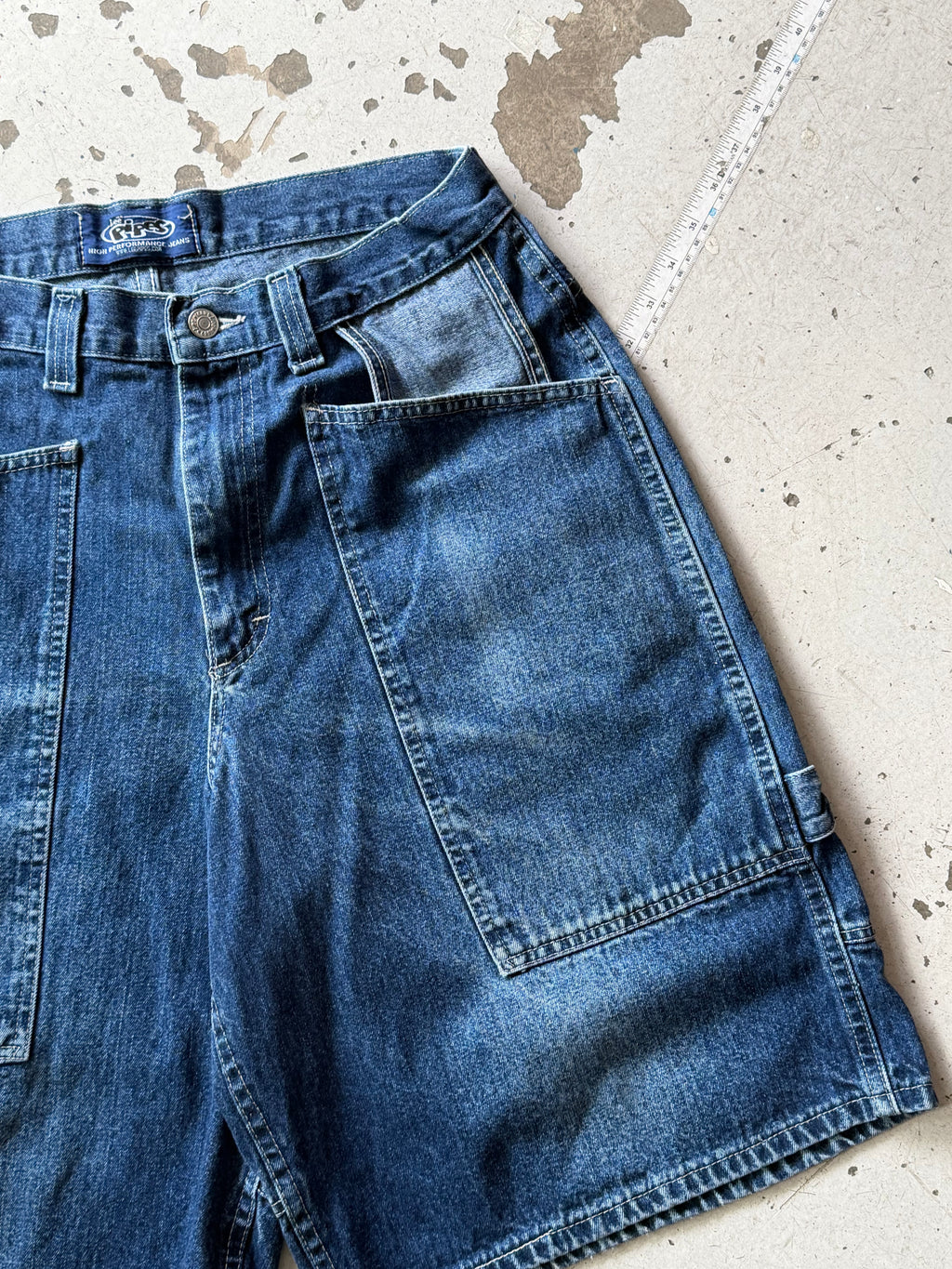 Lee Pipes | baggy jorts | Blå | W32